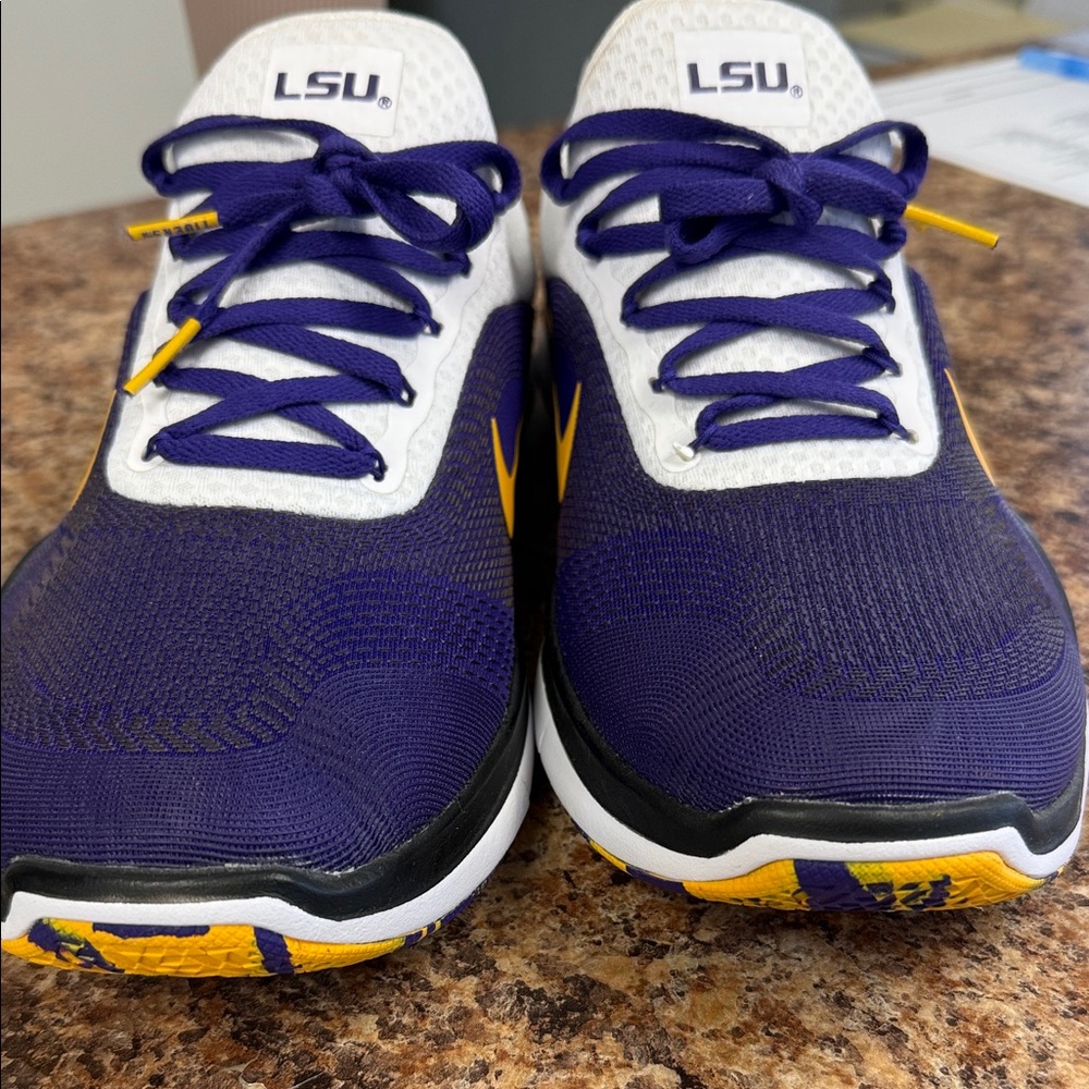 LSU Purple and Yellow Athletic Shoes size 10